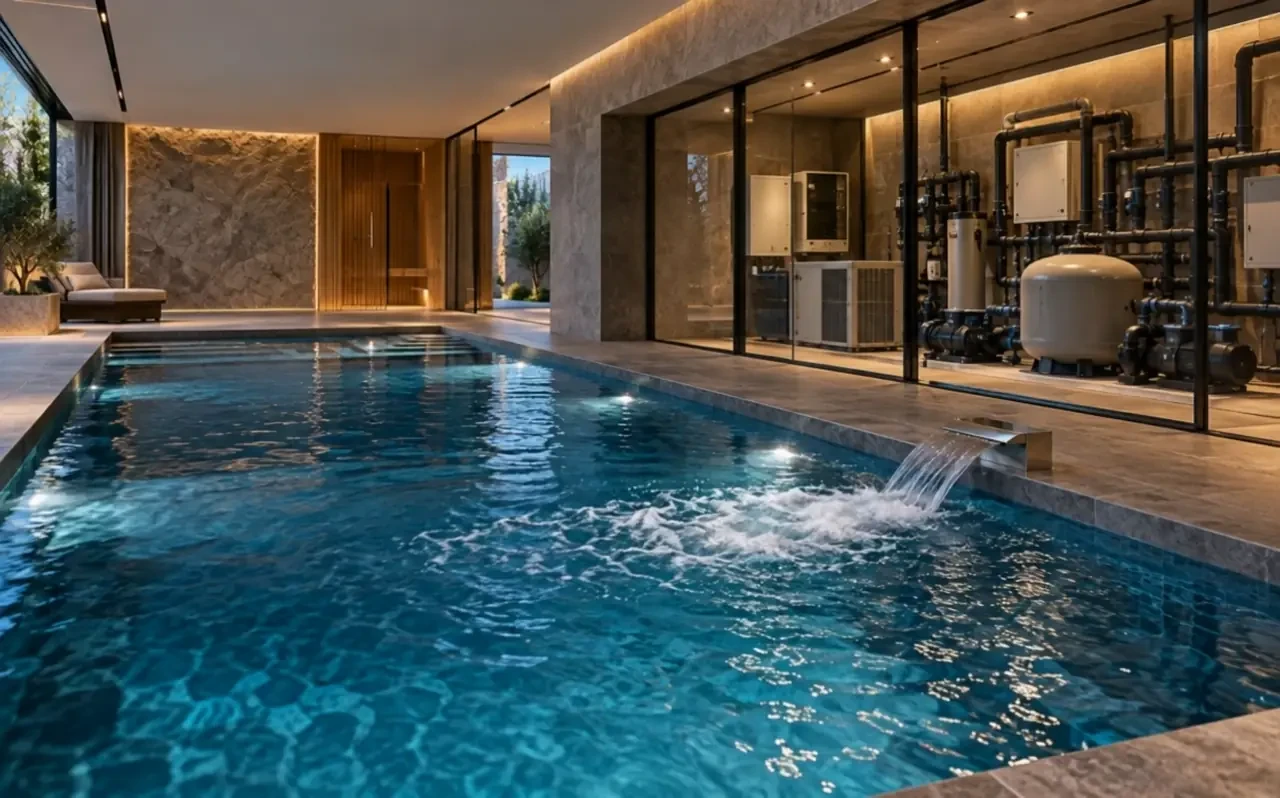 Бассейн с инженерными системами NAUTILUS POOL — кадр главной страницы направления